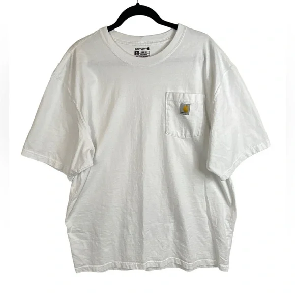 Carhartt Men's Pocket Tee Loose Fit XL Tall Set of Two Shirts 1 Black 1 White - Picture 2 of 13